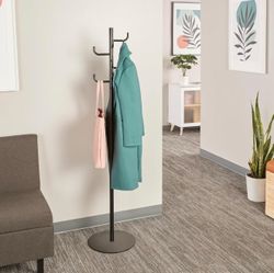 Safco Hook Head Coat Rack – Black | New in Box