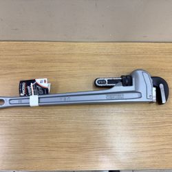 RIDGID ALUMINUM 24” PIPE WRENCH 3” PIPE CAPACITY 