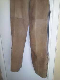 Size 4 Motorcycle suede chaps