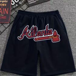 Atlanta Baseball Navy Blue Shorts 