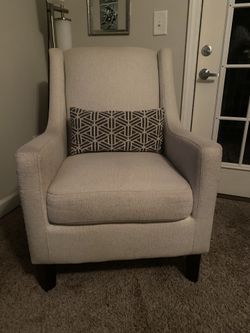Beige Sofa Chair Negotiable Price 