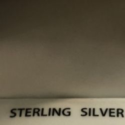 Sterling Silver 1/4ctw Natural Diamond Ring Finger Size 7 