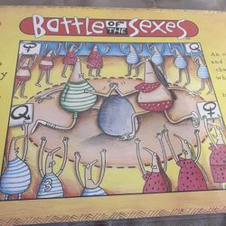 Vintage Battle of the Sexes Board Game