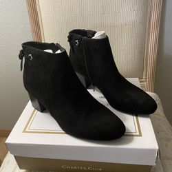 Charter Club Jovanaa Black Heel Bootie