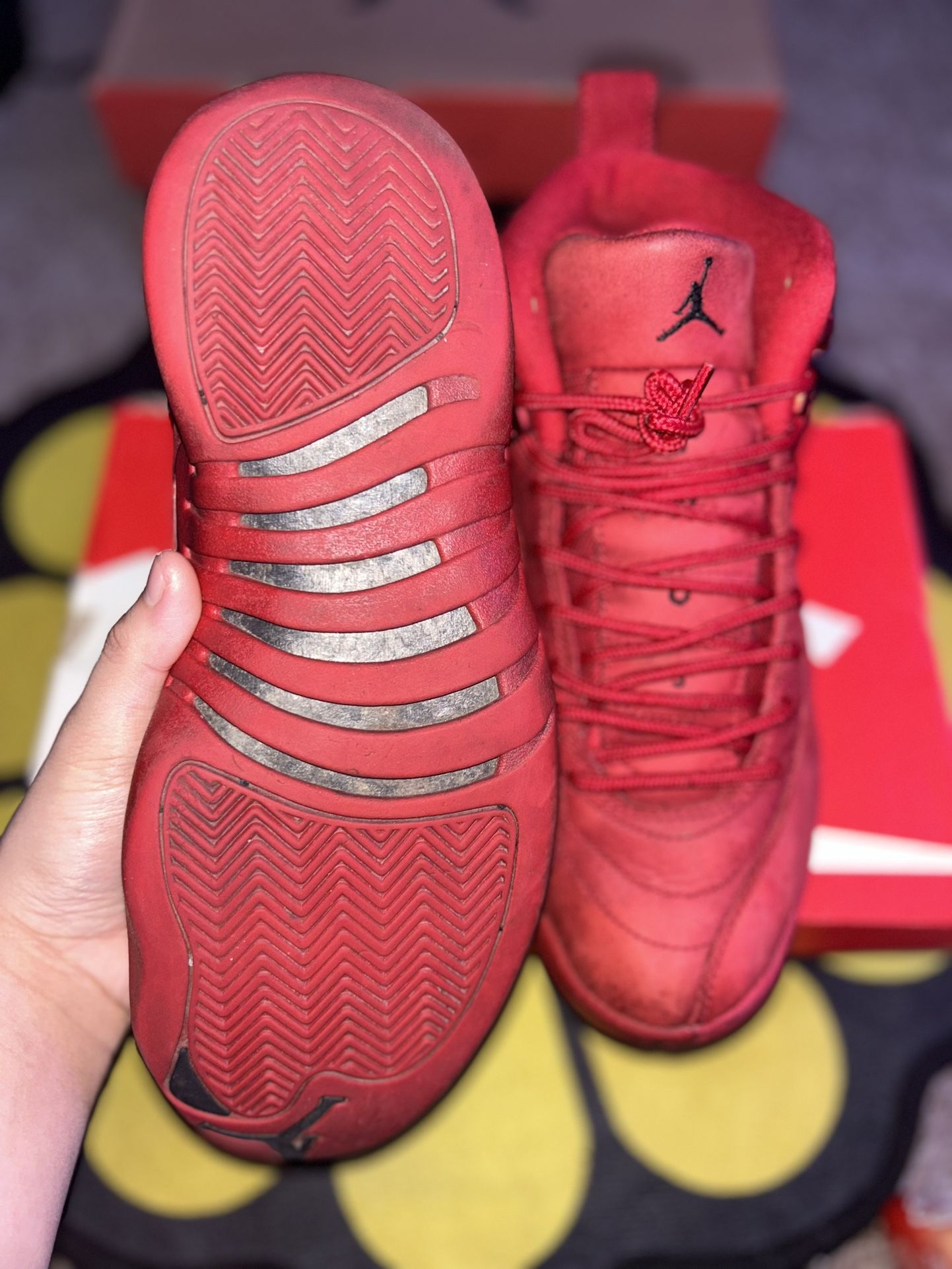 Gym Red 12s & Wolf Grey 12s (2 Piece) for Sale in Stockton, CA - OfferUp