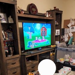 Entertainment Center For Sell With Fire Place