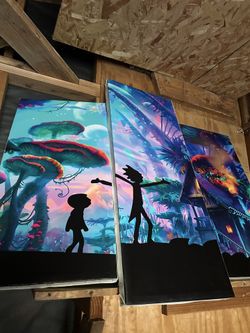 Rick And Morty 5 Canvas Art Home Decor