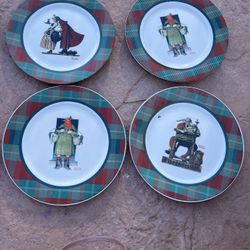 Norman Rockwell Christmas Plates