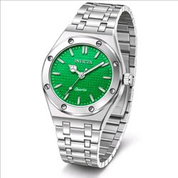 Invicta Celestial 69264 30mm Steel Green Textured Dial Women’s Watch New