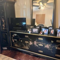 Armoire,  Dresser And Small Cabinet. 
