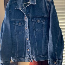 XL Denim Jacket Clean, No Rips, Or Tears, Heavy Cotton