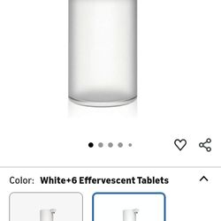 Automatic Soap Dispenser, White Soap Pump Non-Contact Automatic Soap Bottle Easy-to-use Infrared Motion Sensor 12.1oz Soap dispensers, White+6 Efferve