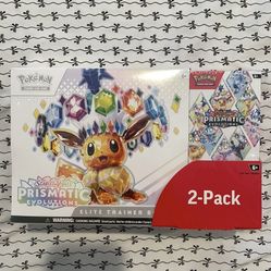Pokemon Prismatic Evolution ETB Costco 2 Pack