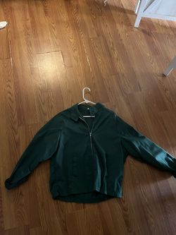 Retro Forest Green Pullover