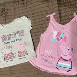 2- PePpa Pig T-Shirts Size:3T