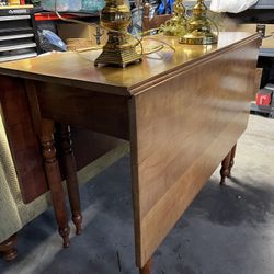 Antique Drop Leaf Table, 42x58x30”