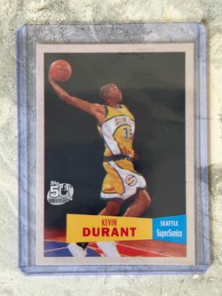 Topps 2007 Kevin Durant Rookie 50th Anniversary Issue #112 Seattle SuperSonics