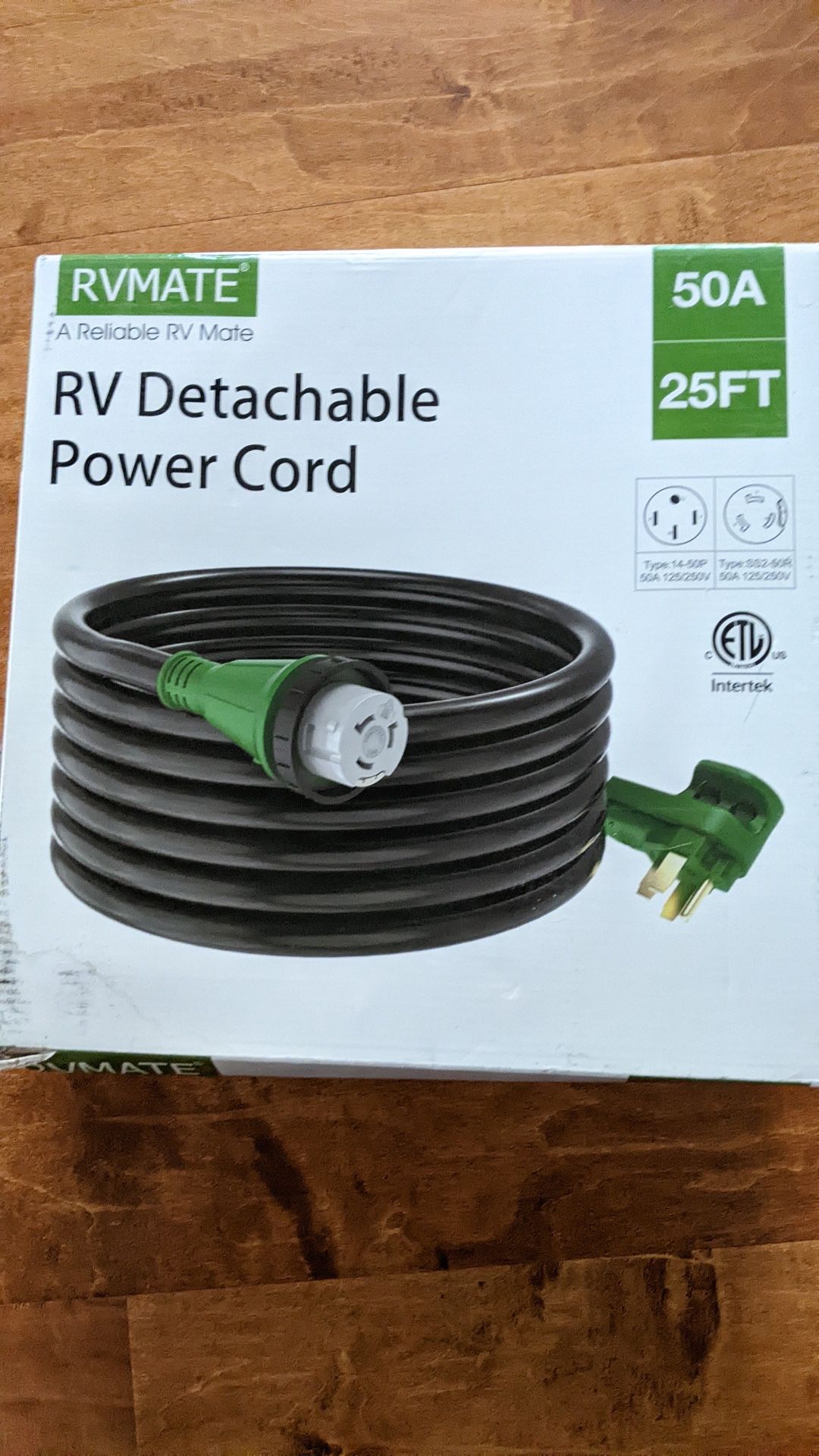 Rv Power Cord (50amp, 25ft)