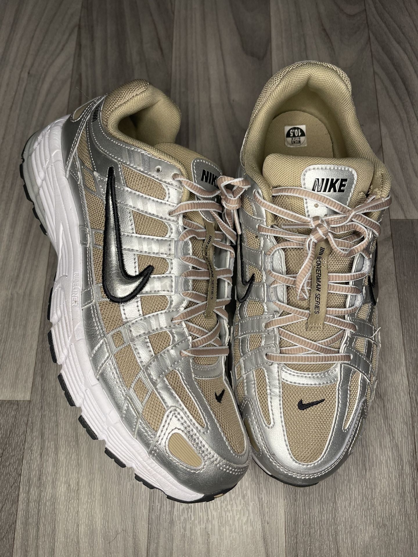 Khaki Metallic Silver Nike P 6000s