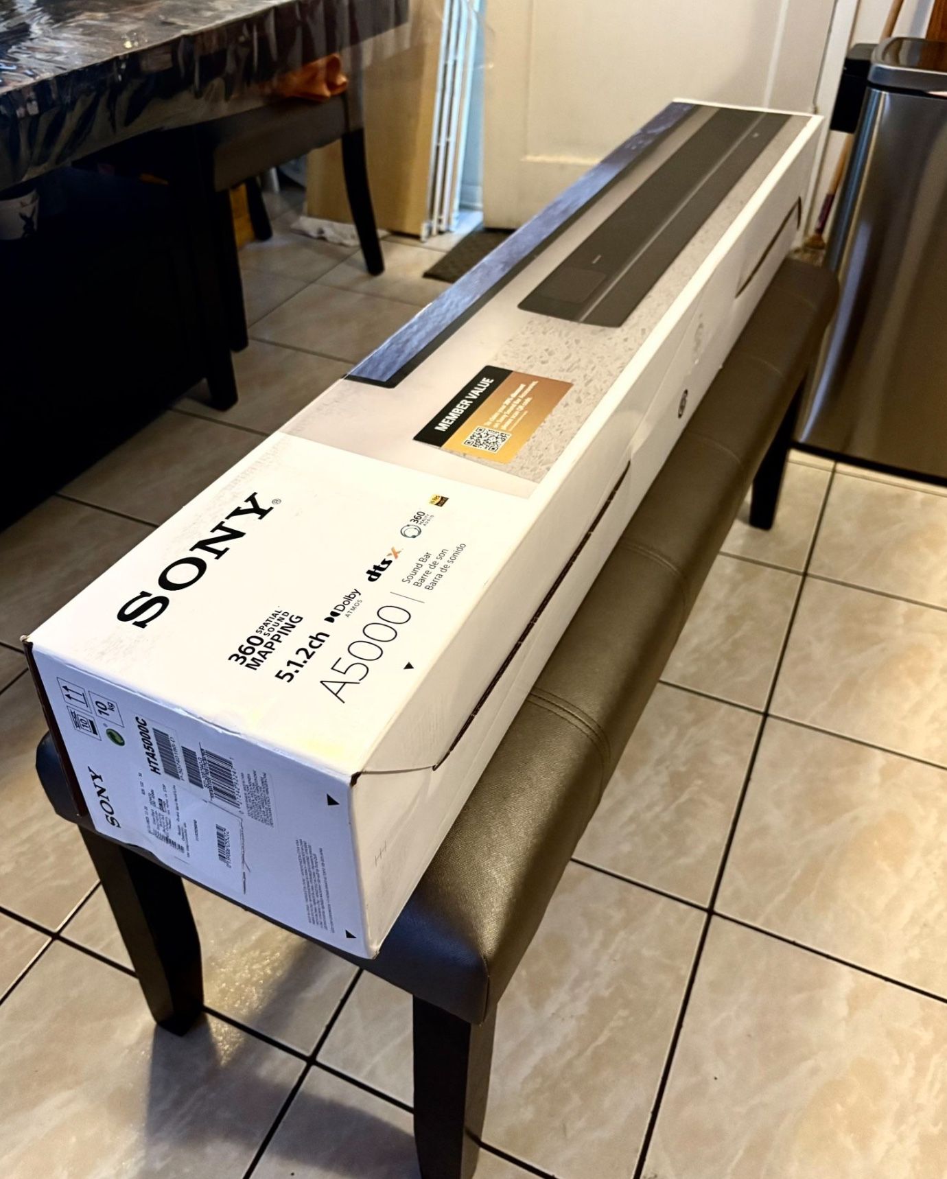 Sony (HT-A5000) Dolby Atmos Premium Soundbar | 5.1.2ch Home Theater | 360 Spatial Sound | Hi-Res Audio