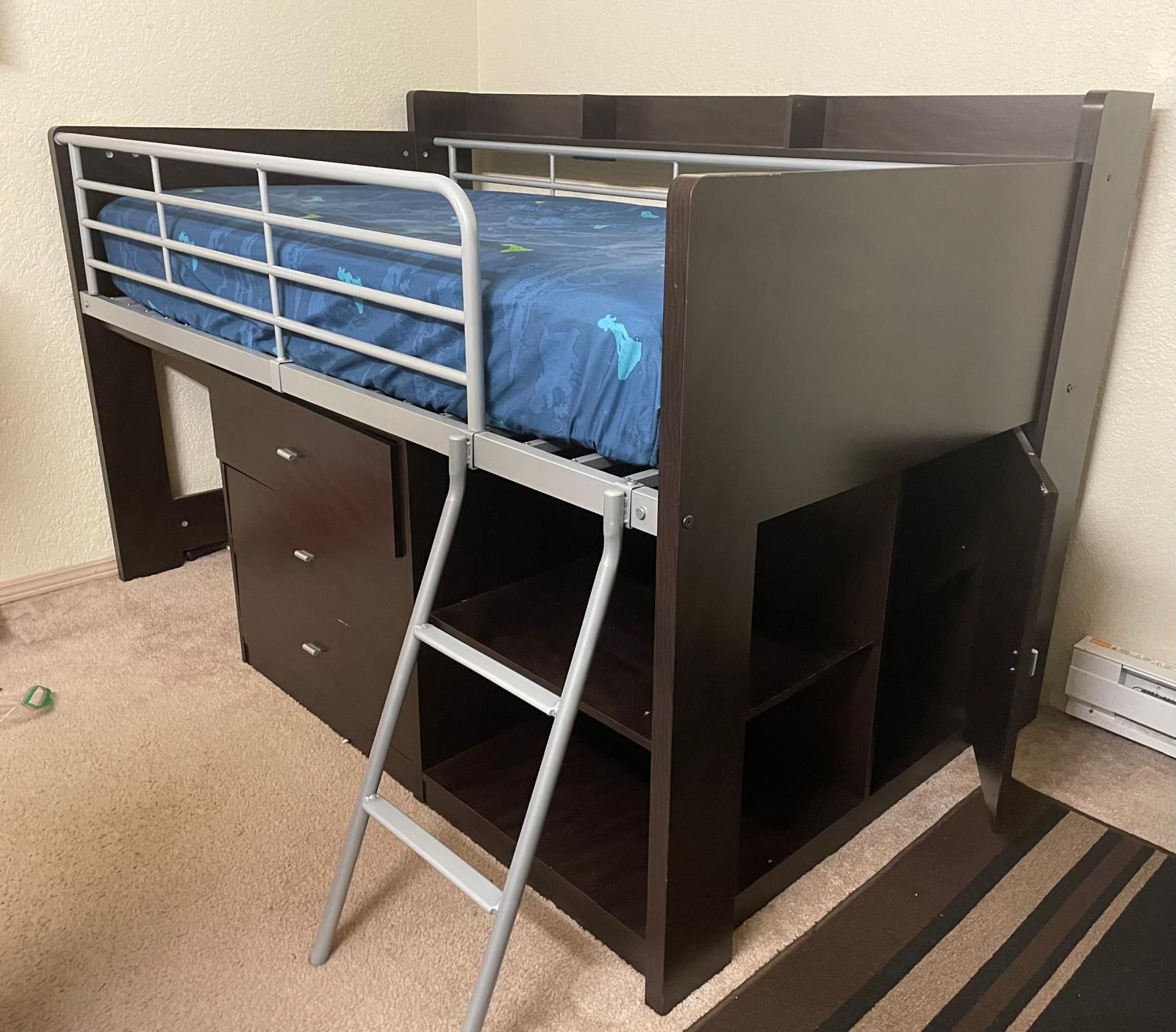 Loft Bed With Storage & Desk