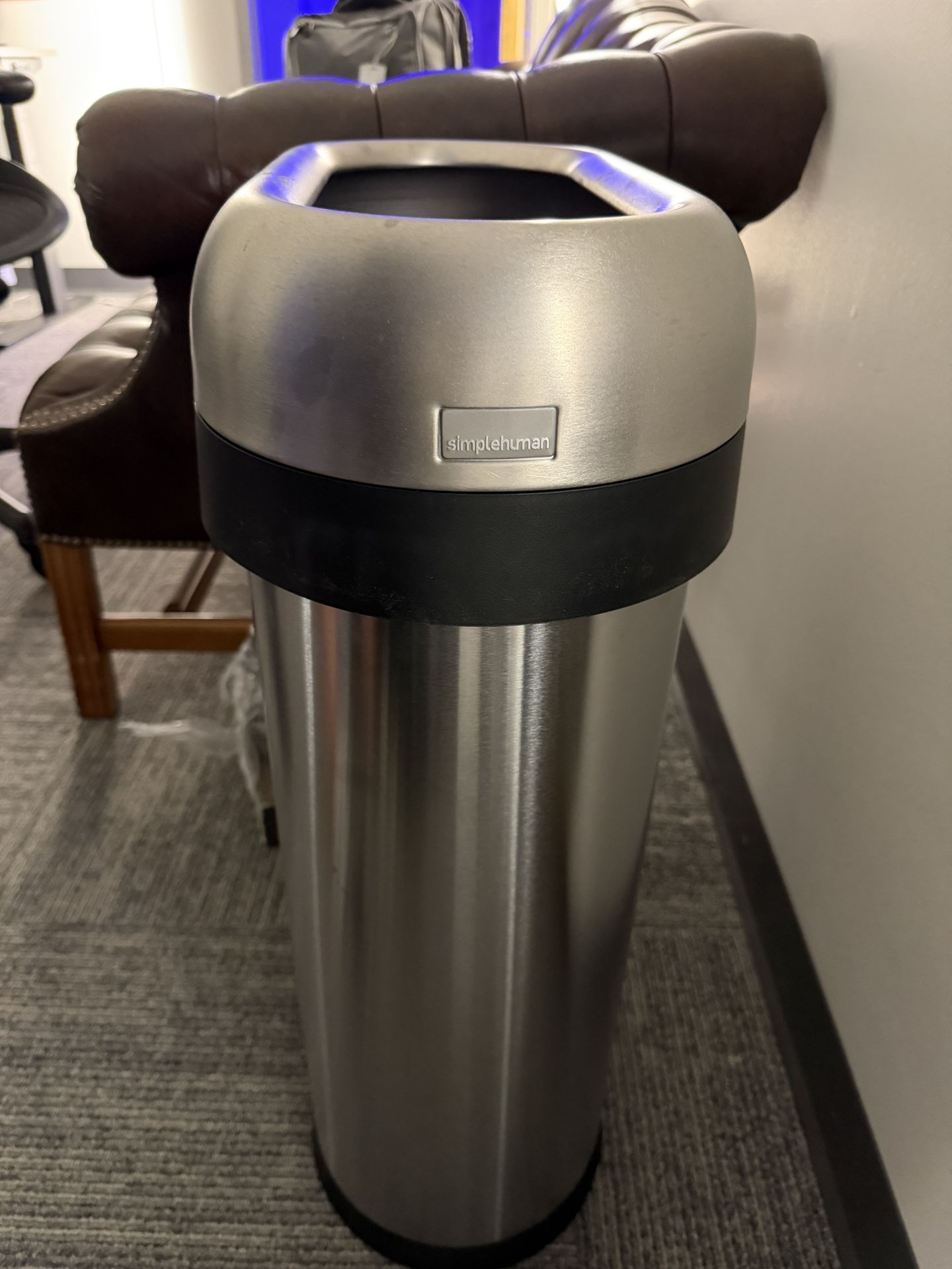 Simple Human 50 Liter/13.2 Gallon Open Top Trash Can