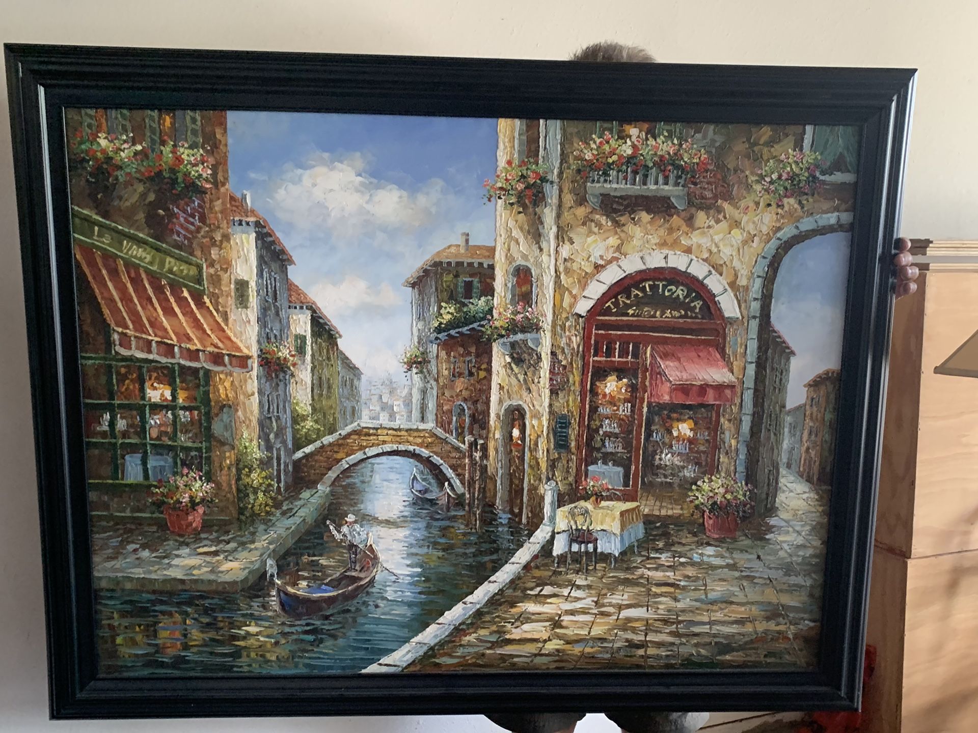 Beautiful painting of Italy $50.00, 54”x 43”