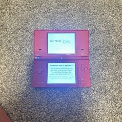Rose Pink Nintendo DS Handheld Game Console WiFi Internet Capable Gameboy 