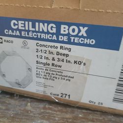 Concrete ceiling Box octagon