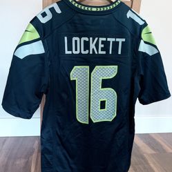 Men's Nike Tyler Lockett (16) College Navy Seattle Seahawks Game Jersey