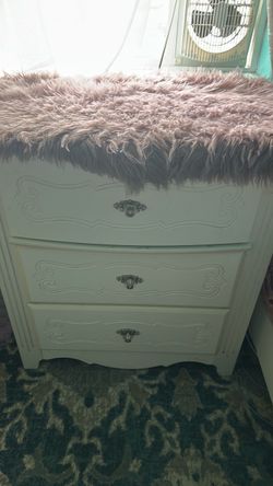 Dresser and rug top