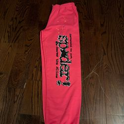 Pink Sp5der pants size M