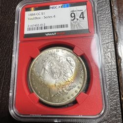 1884 CC Morgan Dollar Toner MS64