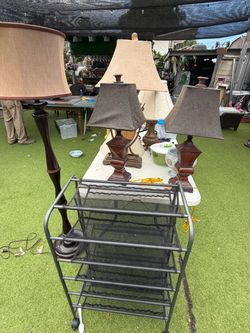 Lamps and shoe rack