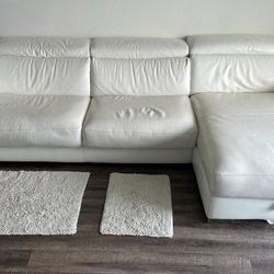 Convertible Futon White Couch With Storage