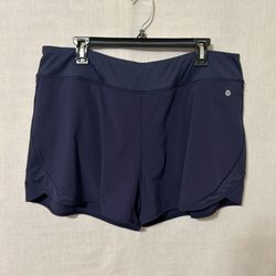 Women's Navy Blue Athletic Shorts