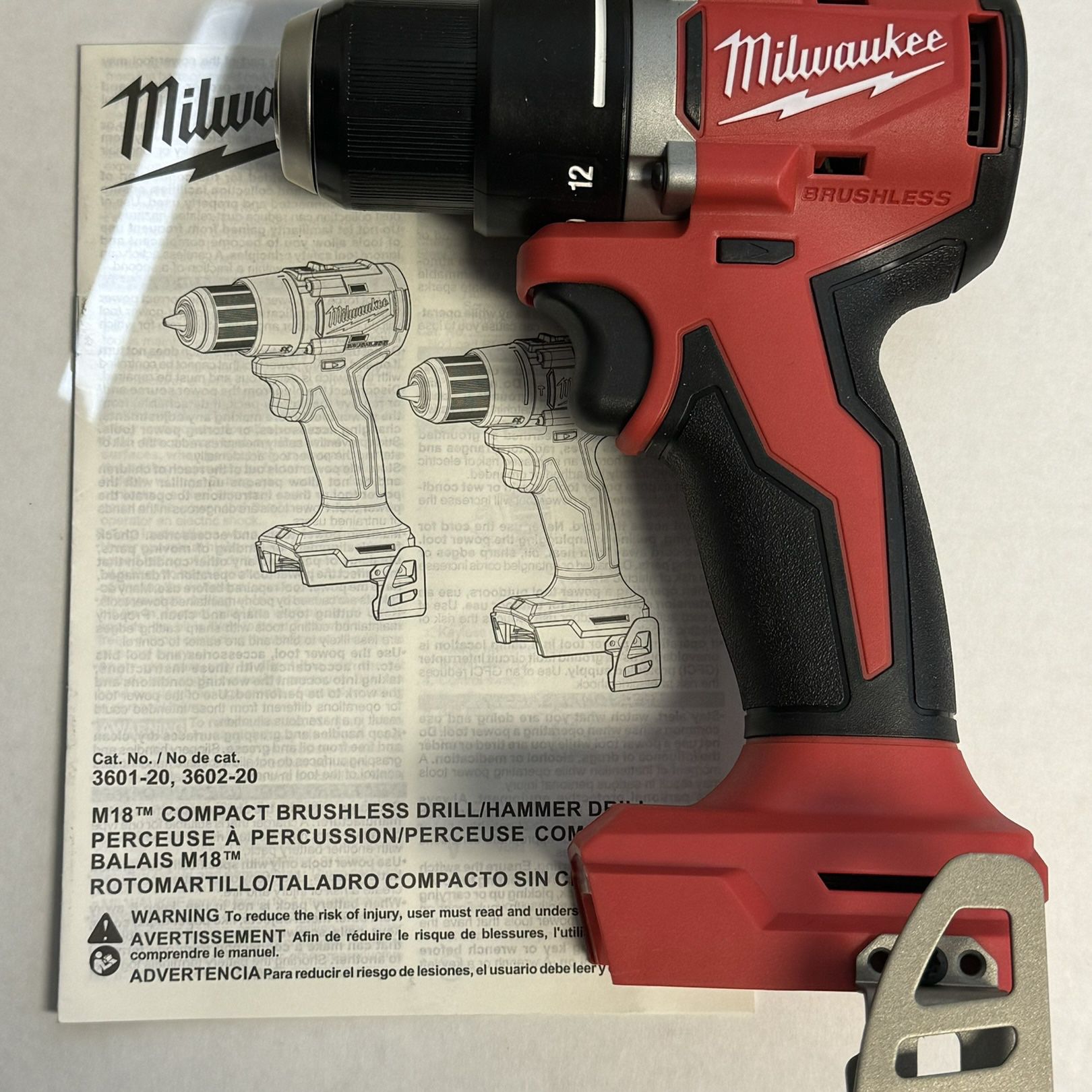 Milwaukee 3601-20 Brushless 1/2” Compact Drill/Driver (Tool Only)
