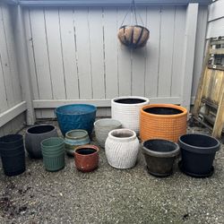 Various Decorative Plant Pots 
