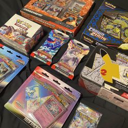 pokemon (prismatic blisters, obsidian flames booster box)