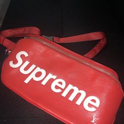 DISCONTINUED!! Louis Vuitton X Supreme  Bum Bag ( Red) 