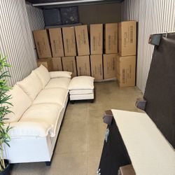 📦 BRAND NEW IN BOX) Beige Sofa Couch – New, Boxed, Affordable! (🛋️)