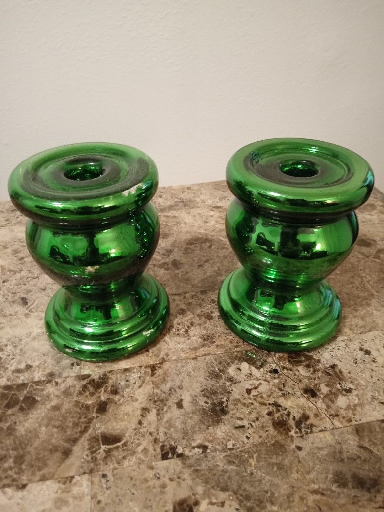 christmas candle holders
