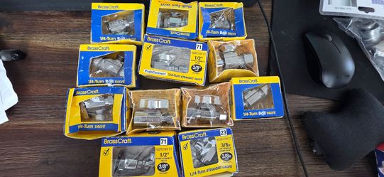 BrassCraft Valve Lot – Ball, Turn & Straight Valves