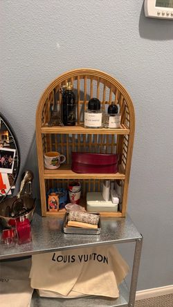 Rattan Arched Decorative Wall Shelf