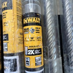 Dewalt roto hammer high impact carbide drill bit 1” 16” 21 1/2