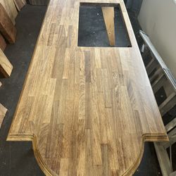 Mahogany (bleached) Custom Island Top Or Poker Table