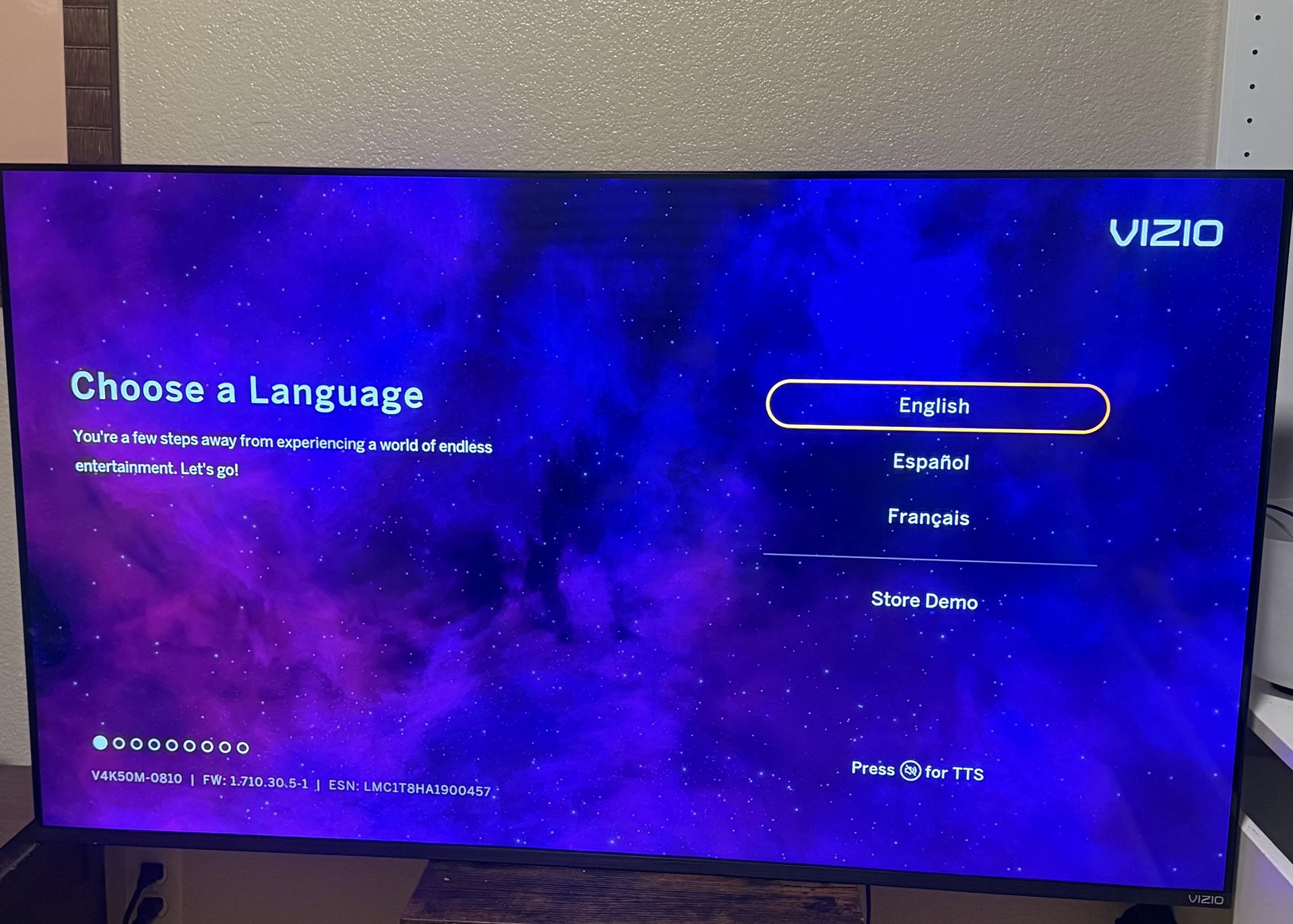 VIZIO 4K LED 50 inch