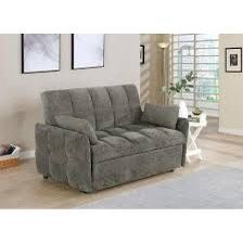 New Convertible Sleeper Sofa Bed.  Light Or Dark Grey.  59x32x36H; 59x67x23H.  Free Delivery!