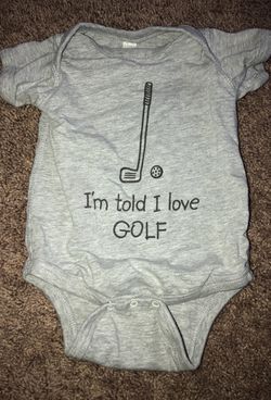 Baby golf onesie