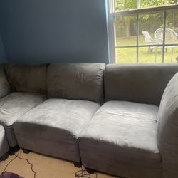 Grey Sectional Sofa (5 pc) - $300 obo